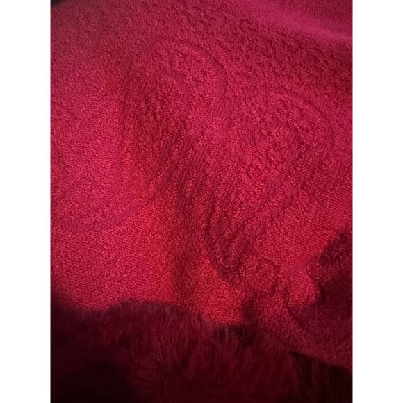 Glam Old Money Luxury Mobwife Poncho Acrylic Fall Winter Fringe Faux Fur Pattern - Picture 7 of 7